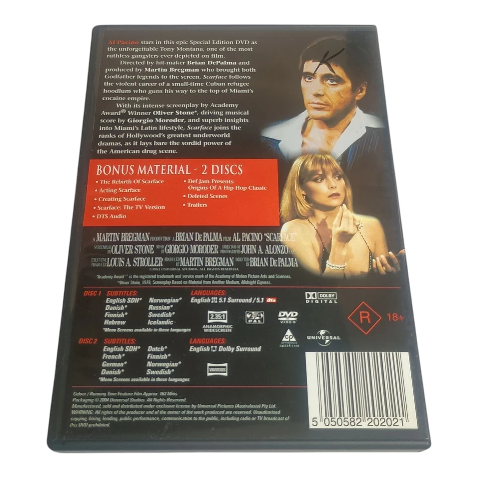 Once Upon a Time in America DVD Special Edition Robert De Niro Sergio Leone - Image 2 of 4