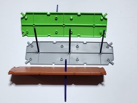 4 Rare K'NEX Light Gray Large Rectangle Panels Platform Plate 8.38" KNEX