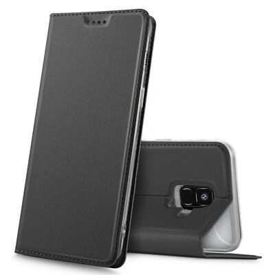 Flip Case Für Samsung Galaxy A6 Schutz Hülle Handy Tasche Klapphülle Slim Etui