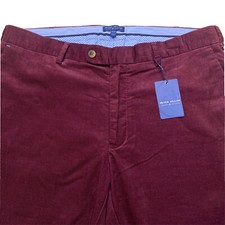 NWT 169 Peter Millar Crown Crafted Burgundy Corduroy Golf Pants Men  s Sz 36x34