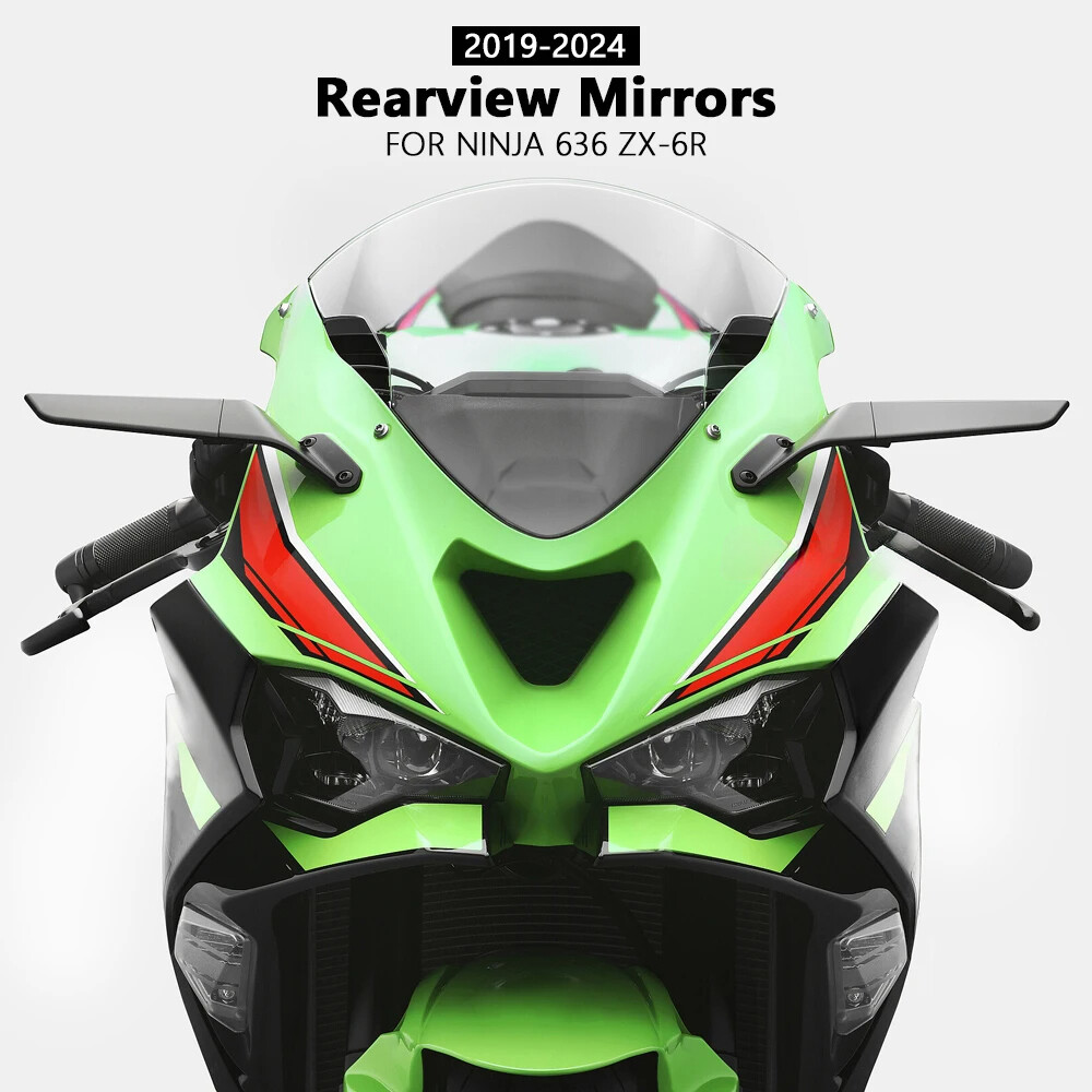 For Kawasaki Ninja 636 ZX-6R 2019-2024 Motorcycle Side Mirrors