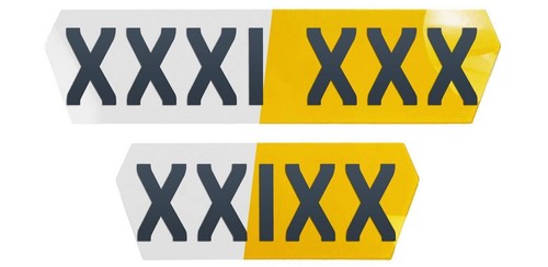 Blank Lambo Hex Supercar Number Plate PRE-ROLLED Acrylic + Reflective - Picture 3 of 4
