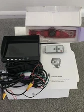 EWAY THIRD CAR BRAKE LIGHT BACKUP CAMERA & 7" MONITOR KIT 