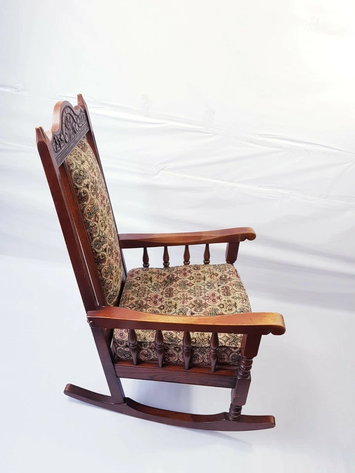 Huge Rare Rocking Chair armchair-1960's-English- Delivery Available - Image 3 of 4