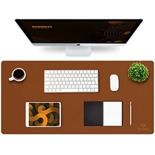 Leather Desk Mat Large Office Desk Pad Computer Desk Mat Laptop Mat for Desk ...
