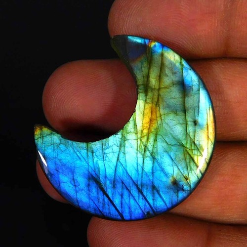 Natürlich Einzigartig Rötlich Power Labradorite Mond Cabochon 48.80Cts. Lose