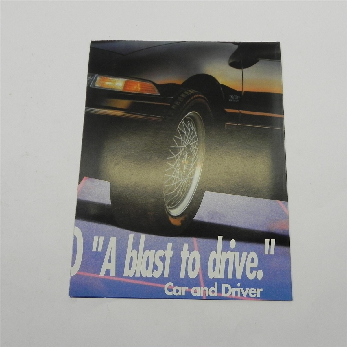 VINTAGE 1991 CHRYSLER PLYMOUTH LASER RS TURBO POSTER 22 X 34