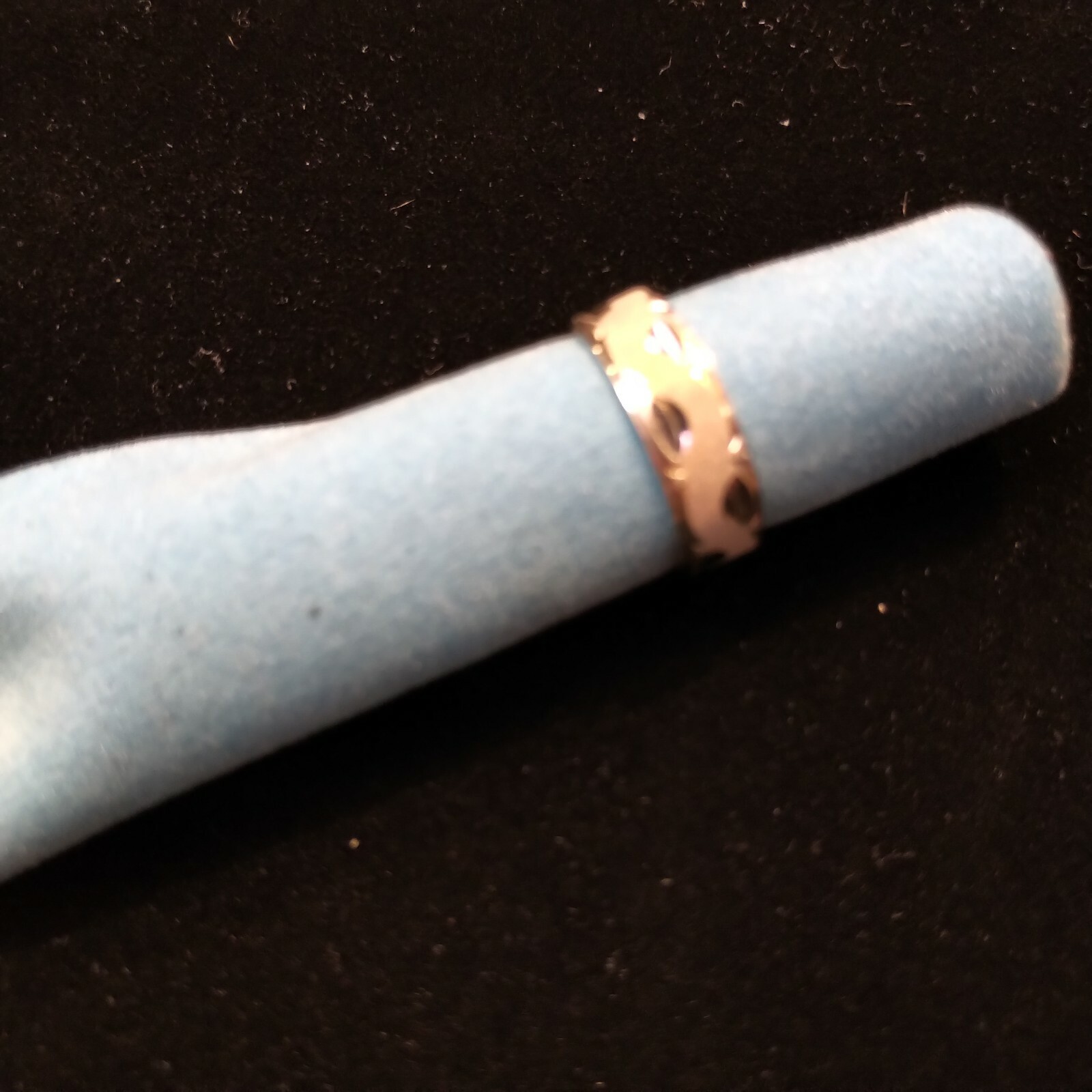 Keepsake 14k white gold etched wedding band. eBay