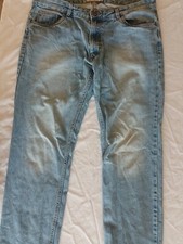 Mens Jeans Denim Size 34W 32L Slim Blue 20326
