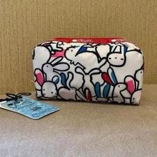 Lesportsac Rabbit Rectangular Cosmetic Bag NWT 6511