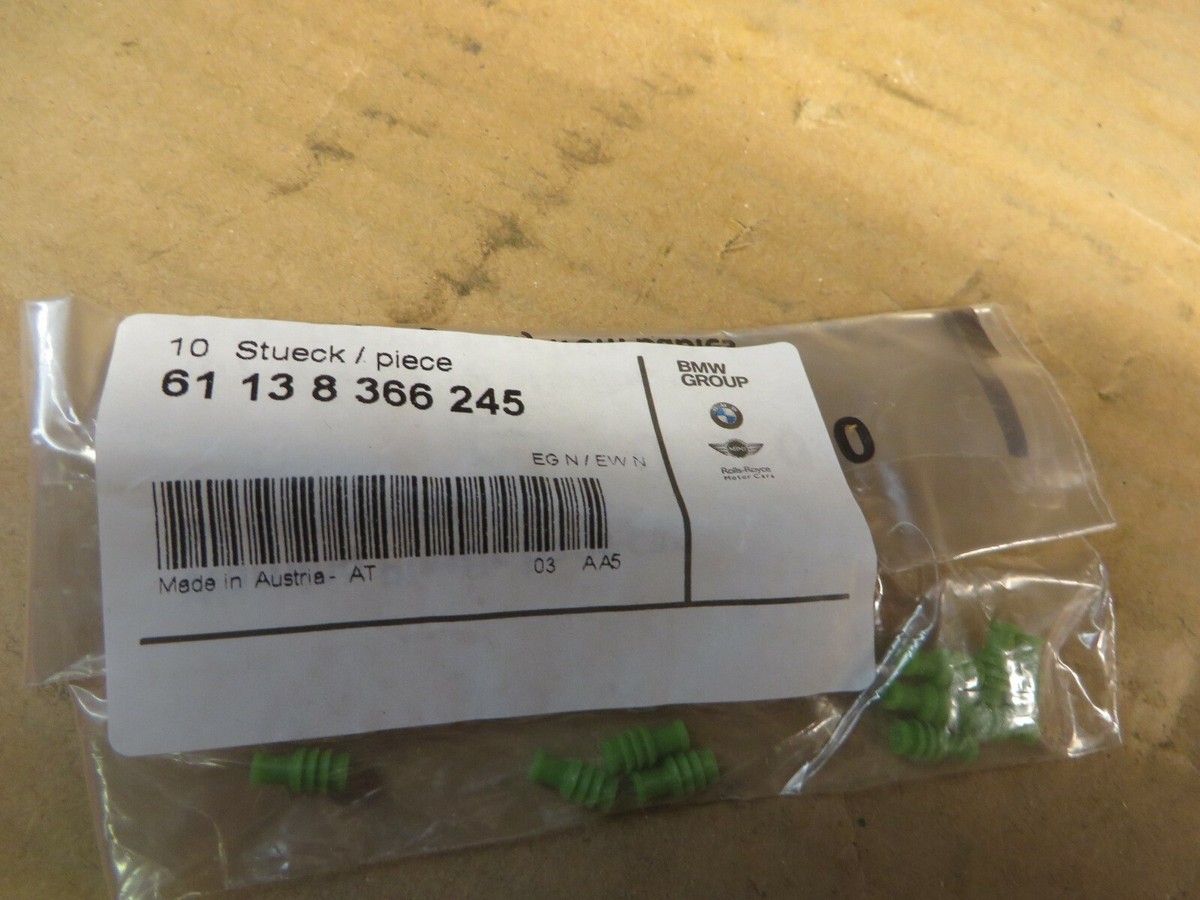 BMW HARNESS CONNECTOR INSULATOR 10 PACK OEM # 61138366245