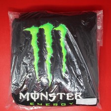 3XL Monster Energy Official Hoodie Black Original Logo 3 Extra Large