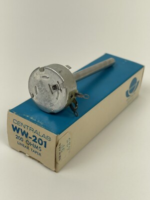 CENTRALAB WW-201 200 OHM 5W LINEAR TAPER POTENTIOMETER  