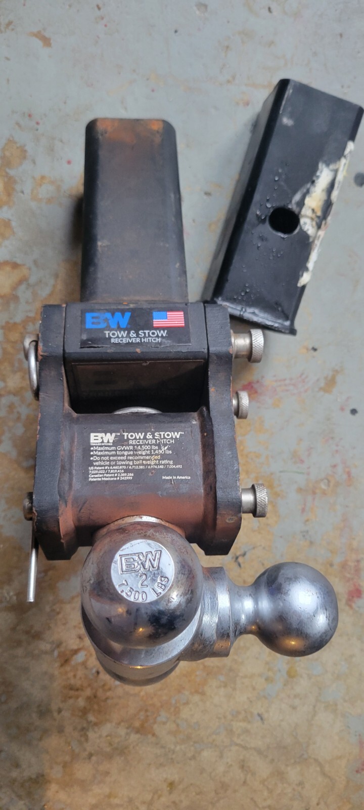 B&W hitch tow and stow 2.5 Inch Hitch 7 Inch Drop eBay