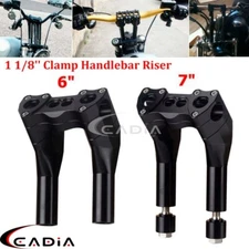 Club Style 1-1/8" Pullback Handlebar Riser For Harley Softail Sportster Touring