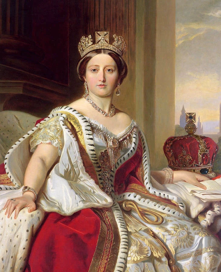 Dream art Oil painting female portrait noblelady Queen of Victoria