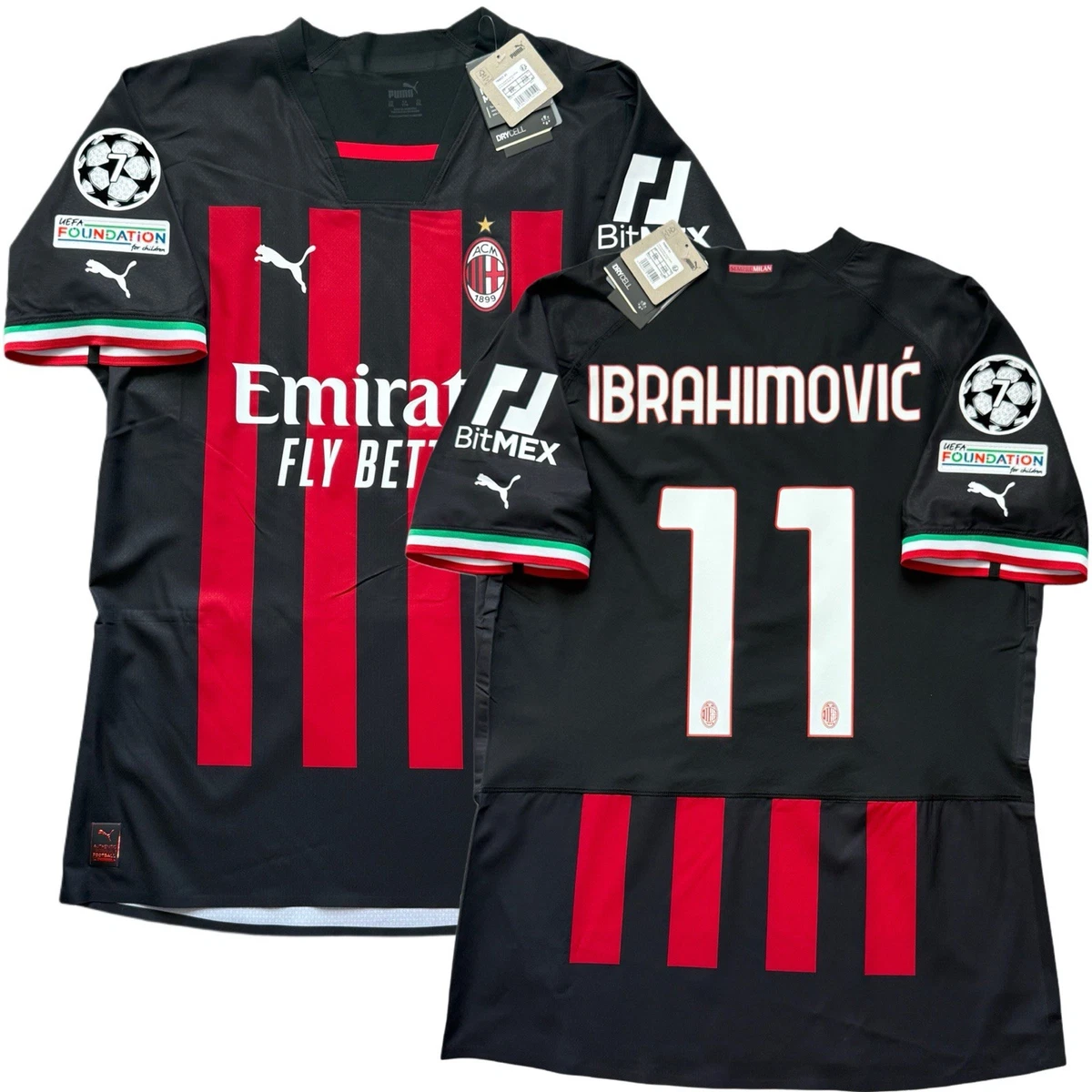Zlatan Ibrahimovic AC Milan International Club Soccer Fan Apparel