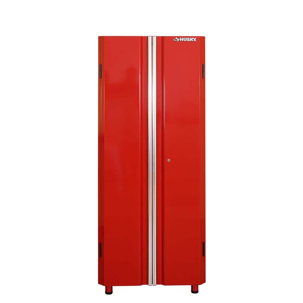 24-Gauge Red Steel Freestanding Garage Cabinet 30.5