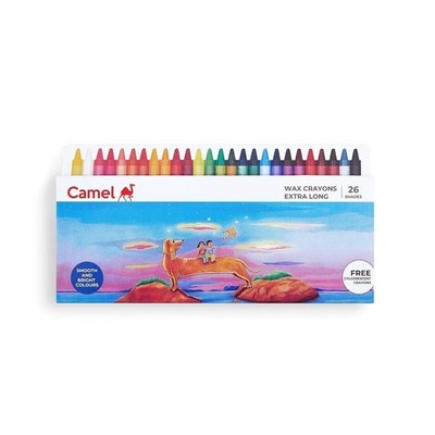 Camel Camlin Kokuyo extra lange Wachsmalstifte - 24 Farben