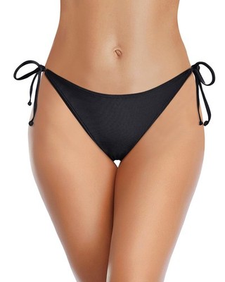 Holipick Black Bikini Bottoms for Women String Bathing Suit Bottom with Moder...