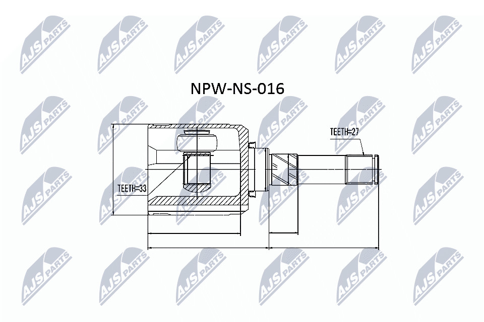 Fits NTY NPW-NS-016 INNER CV JOINT ⭐UK Stock⭐ - Image 6