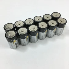 12 Batteries Energizer Industrial D Batteries Alkaline Exp. 12-2035 (NO Box)