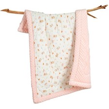 Toddler Comforter 47x59 Inch Lightweight Down Alternative Quilted Blanket Crib