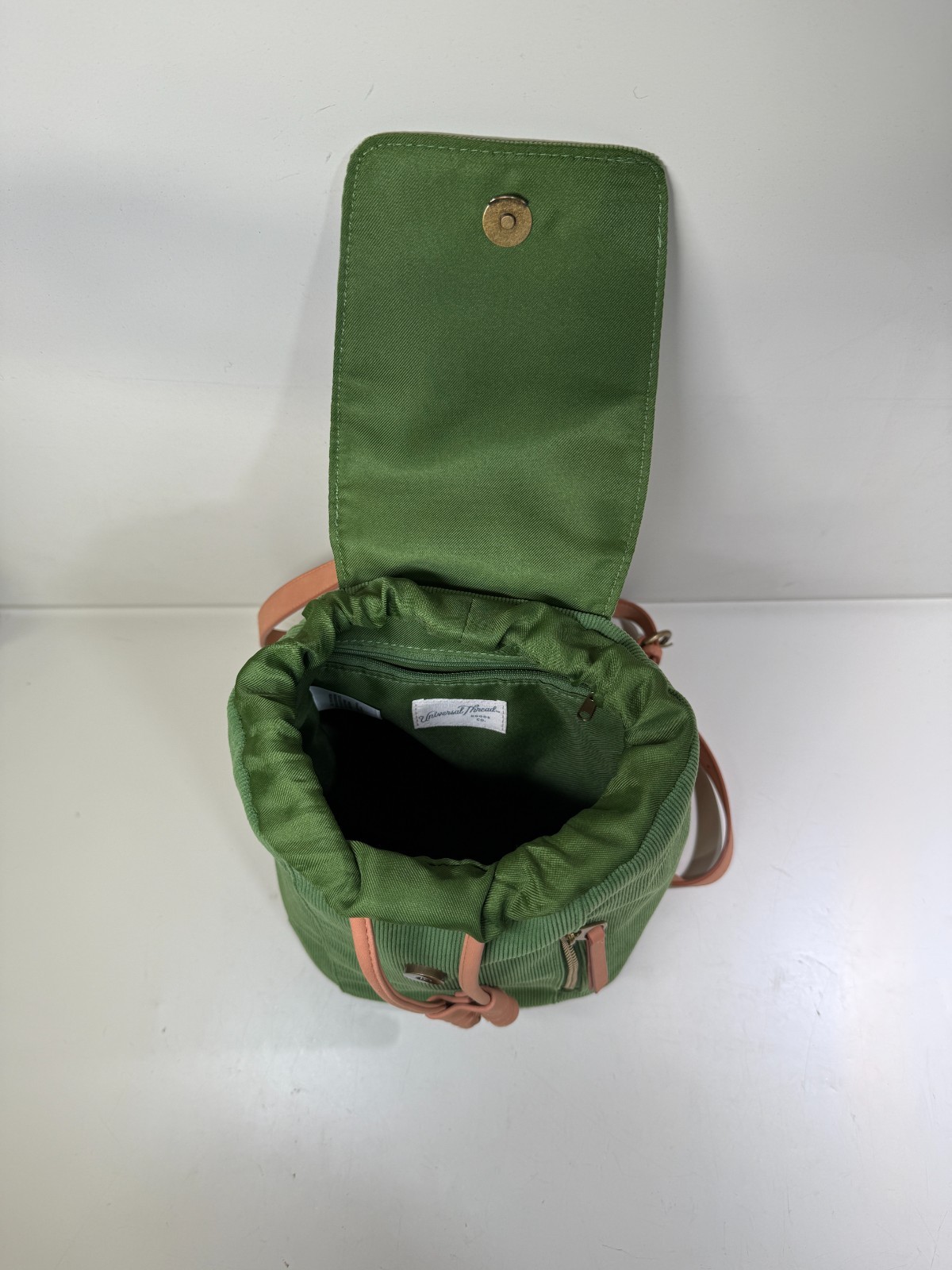 Universal Thread Mini Backpack Green Corduroy Sma… - image 6