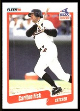 Carlton Fisk 1990 Fleer #530 White Sox MLB READ FREE SHIPPING AutographDen