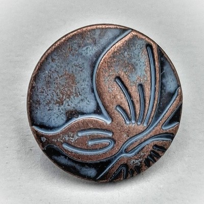 Bezelry 12 Pc. Butterfly Metal Shank 11/16'' Buttons