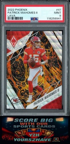 2022 Phoenix Patrick Mahomes II Lava /175 PSA 9 KC Chiefs #41 SP