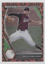 2021 Panini Prizm Draft Picks Snakeskin Prizm 18/25 Brock Selvidge #PDP92 fm0