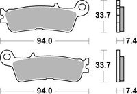 Bremsbelag Motocross Vorne Links Kompatibel Mit Yamaha YZ F 250 Bj. 2021-2022