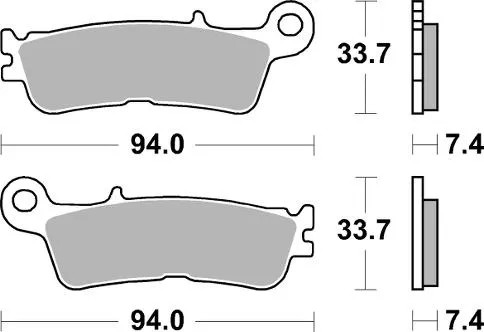 Bremsbelag Motocross Vorne Links Kompatibel Mit Yamaha YZ F 250 Bj. 2021-2022-image