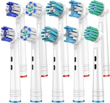 Compatible Replacement Brush Heads 10 Pcs by SetSail - Electric Toothbrush