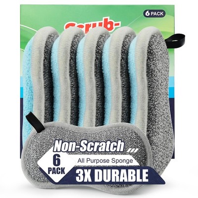 Dual Sided All-Purpose Sponges Kitchen,Dish Sponge for Washing Dishes Cleanin...