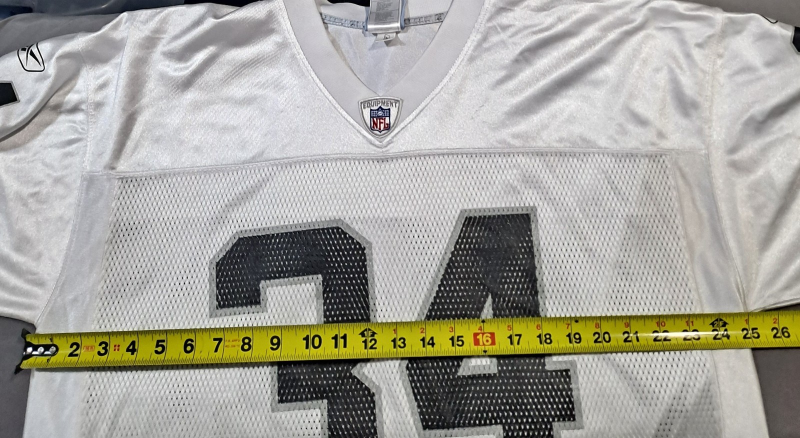 Reebok Oakland Raiders LaMont Jordan Jersey Men's XL White #34 NFL Screen Print thumbnail 10