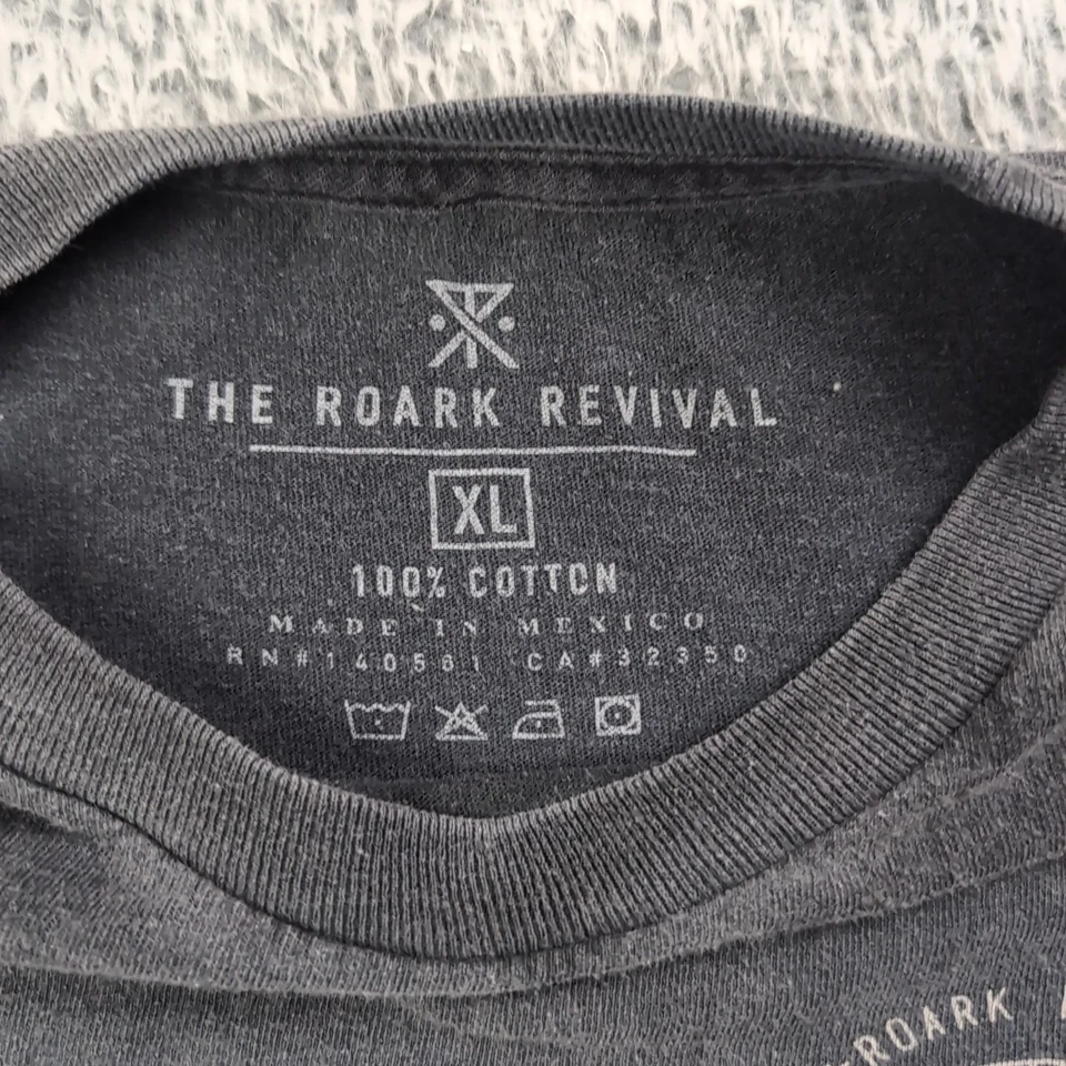 Camisa Roark Revival Adulto Extra Grande Negra Calavera Huckberry Forever Roaming Foto 2 de 4
