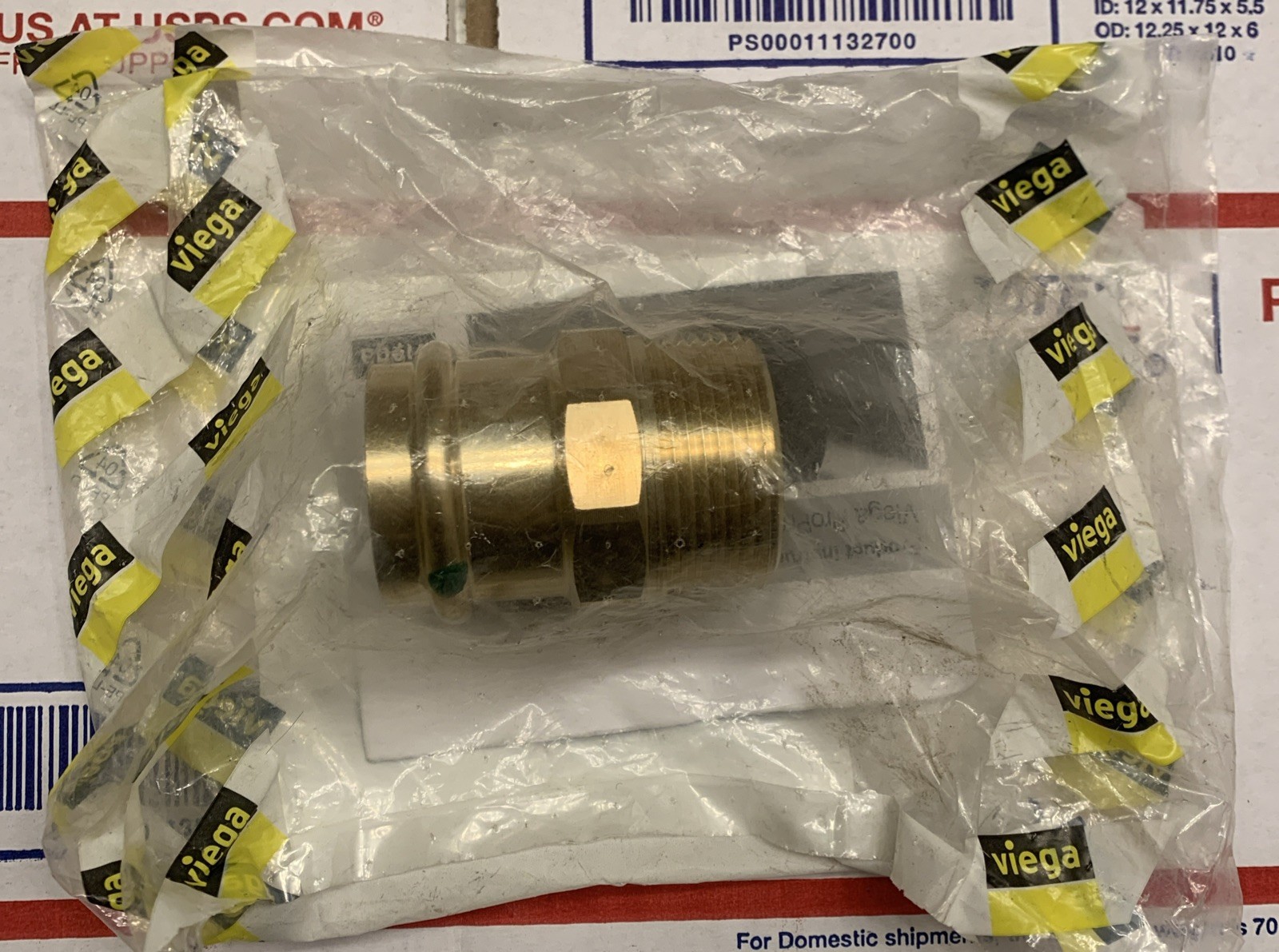1-1/4” Viega 79260 ProPress Adapter P x MPT Bronze Copper Pipe MIP 2911ZL