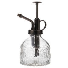 Transparent Glass Watering Spray Bottle Vintage Spritzer Water Can Spray Bottle