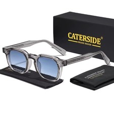 Retro Square Polarized Sunglasses for Men Women Fashion Small Frame UV400 Luxury