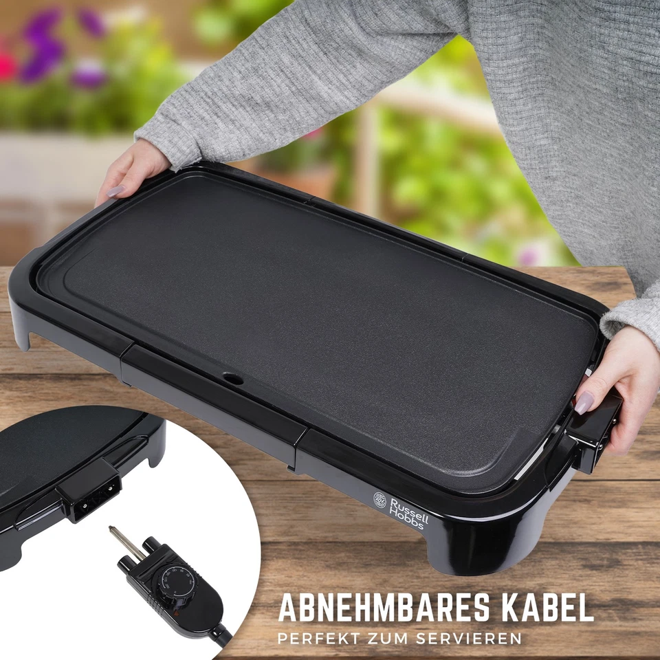 Russell Hobbs Elektrischer Tischgrill Balkongrill Elektrogrill Teppan Yaki Grill - Bild 4 von 4