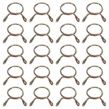 20Pcs 19mm ID 22.3mm OD Fuel Line Hose Clips 65Mn Spring Clips Clamps Gold