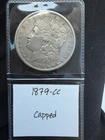 1879-CC Capped Die Morgan Silver Dollar $1 Carson City Rare Key Date