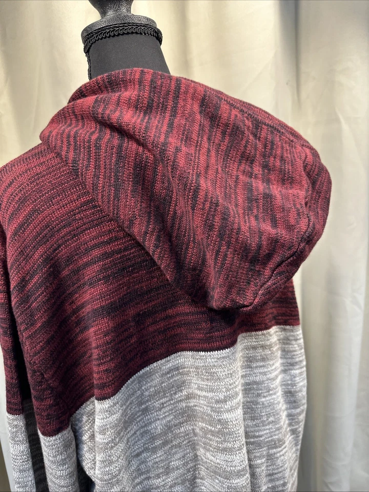 Camisa de manga larga American Rag para hombre 2 tonos con capucha talla XXL NUEVA CON ETIQUETAS nueva con etiquetas roja Foto 4 de 4