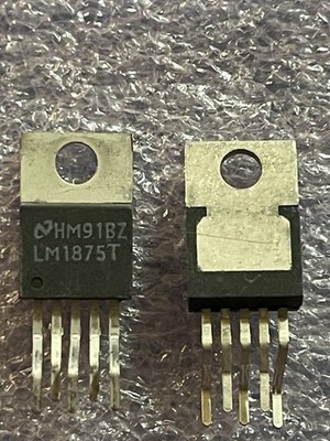 LM1875T INTEGRATED CIRCUIT AUDIO POWER AMPLIFIER 20W 5-PIN TO-220 (LOT OF 1)