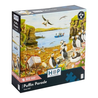 Das Haus der Puzzles, Papageientaucherparade, großes 500-teiliges Puzzle