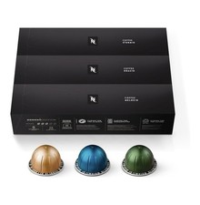 Nespresso Capsules Vertuo Variety Pack Medium and Dark Roast Coffee 30 Count