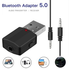 2 in 1 USB Bluetooth 5.0 Sender-Empfänger-Adapter Drahtlos für PC Car Kit