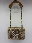 Mary Frances Ivory Beaded Minaudiere